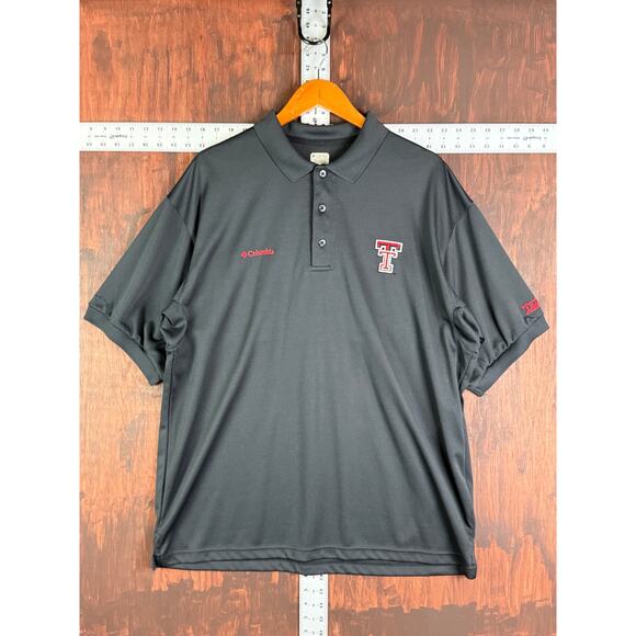 Texas Tech Red Raiders Columbia Sportswear NCAA PFG Polo Fishing Shirt Men Large - Picture 2 of 12